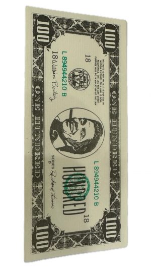 Back To The Future II  (1989) - Biff Tannen (Thomas F Wilson) BiffCo $100 Bill