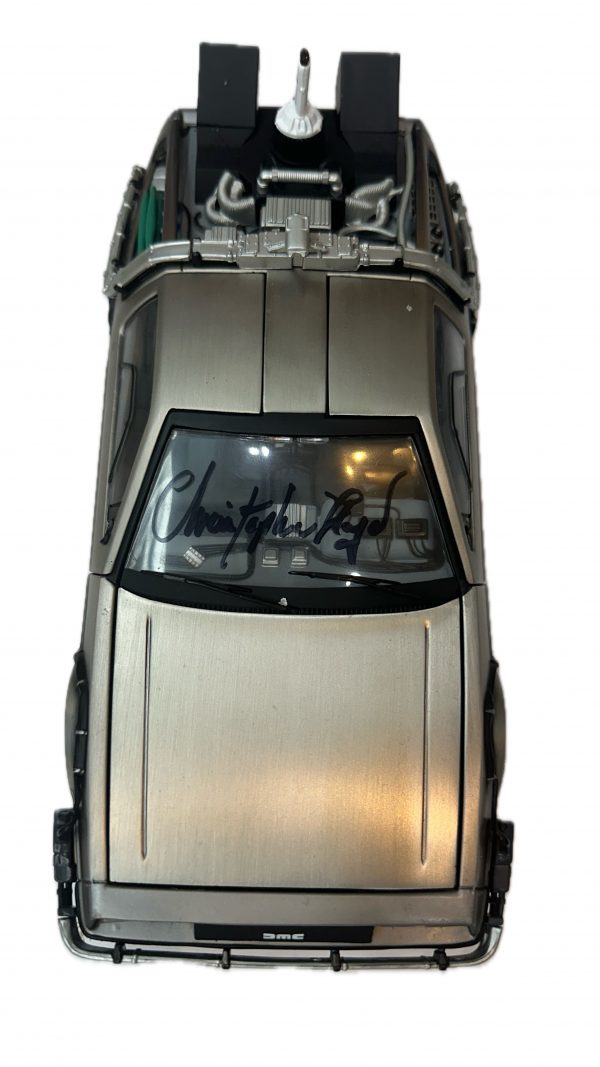 Back To The Future Part II - 1:16 Scale Delorean Time Machine Signed By Christopher Lloyd