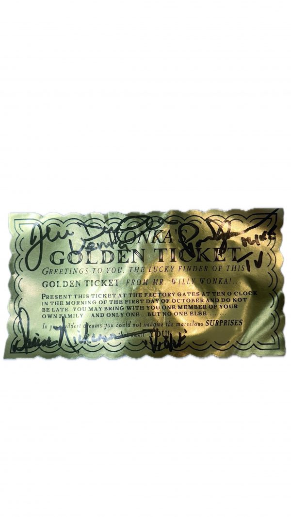 Charlie and the Chocolate Factory - Replica Golden Ticket Signed By...